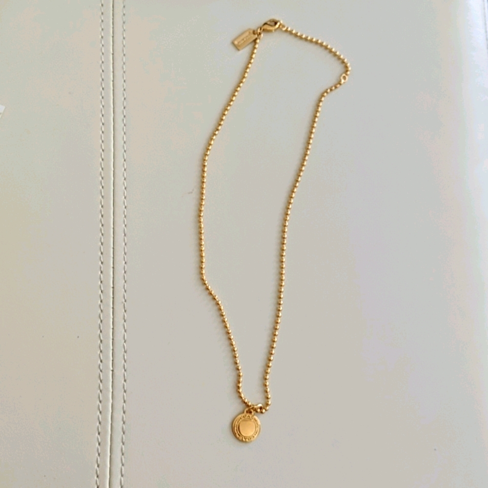 Coach gold chain necklace